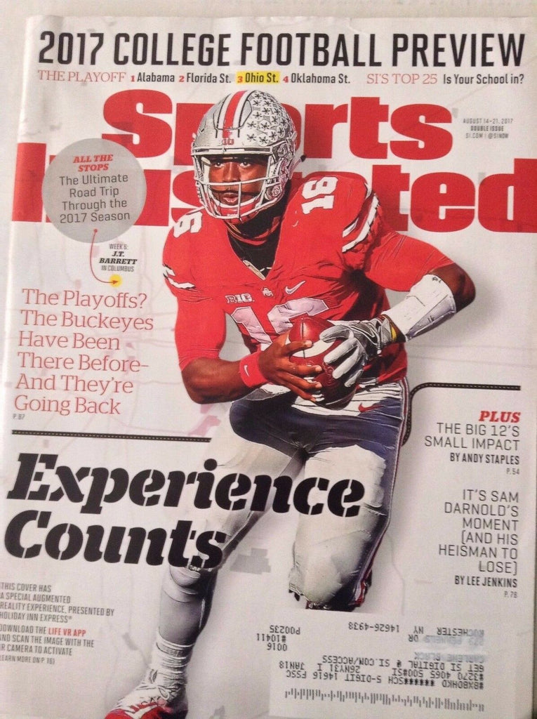 Sports Illustrated Magazine J.T. Barrett Buckeyes August 21, 2017 082017nonrh2