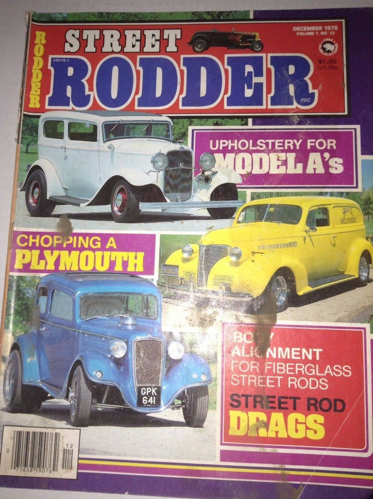 Street Rodder Magazine Chopping A Plymouth December 1978 NO ML 041817nonrh2
