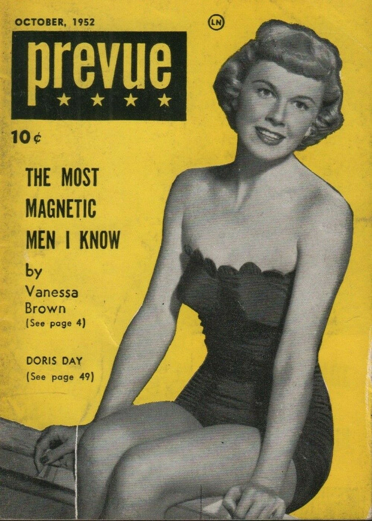 Prevue Digest October 1952 Vanessa Brown Cheesecake Pin Up 070819AME