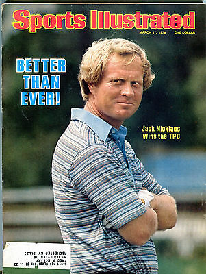 Sports Illustrated Magazine March 27 1978 Jack Nicklaus EX 031516jhe