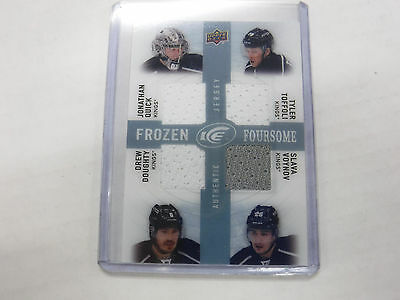 2014-15 UD Frozen Foursome Kings Quick Doughty Authentic Jersey Card jh1