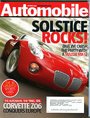Automobile Magazine October 2005 Mazda MX-5 EX 080916jhe