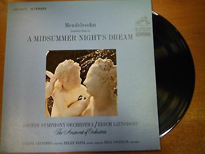 33 RPM Vinyl Mendelssohn A Midsummer Night's Dream RCA Records LSC2673 040715SM