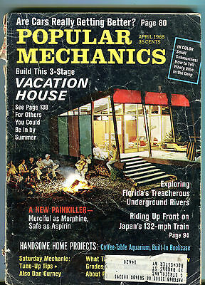 Popular Mechanics Magazine April 1968 Vacation House GD 033116jhe