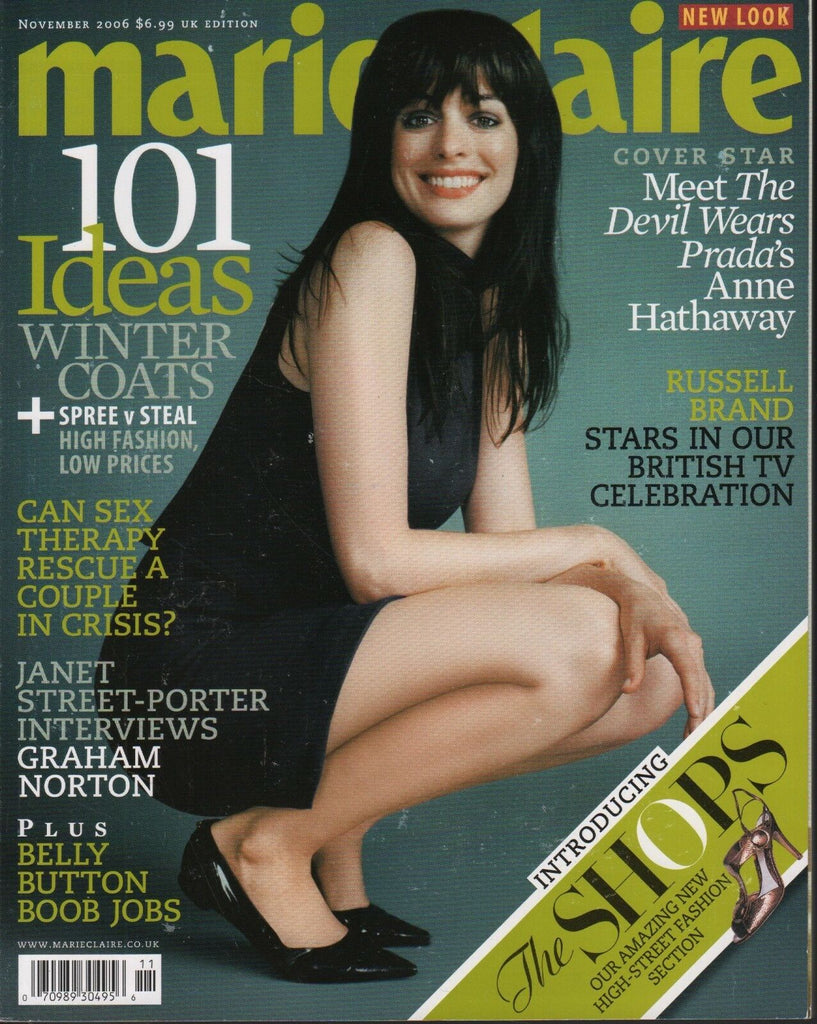 Marie Claire November 2006 Anne Hathaway Russell Brand Graham Norton 061218DBE