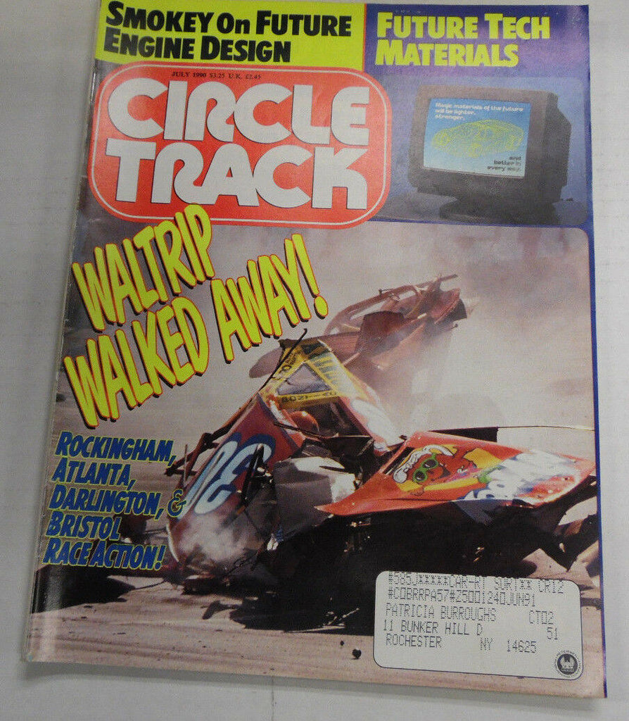 Circle Track Magazine Waltrip Walked Away July 1990 040417nonr