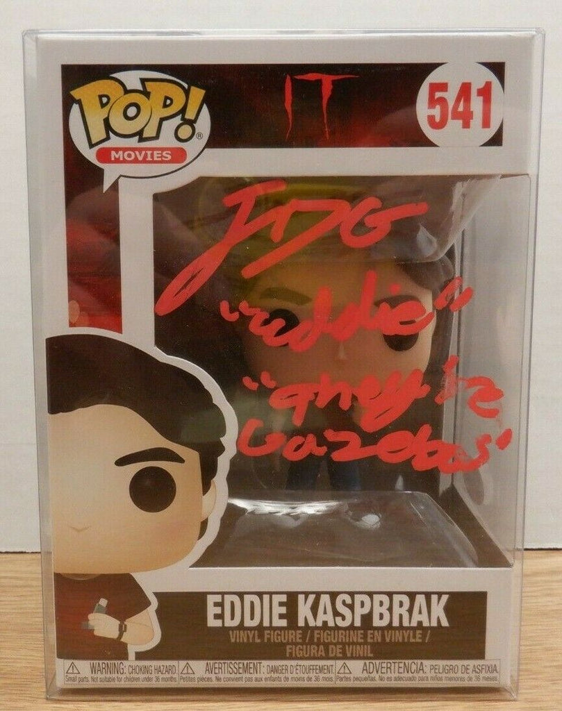 Jack Grazer Autographed Eddie Kaspbrak IT Funko Pop 541 JSA 022820DBT