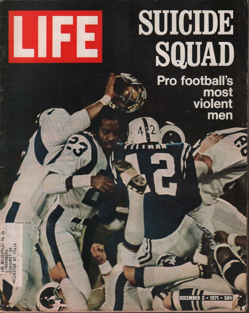 Life December 3 1971 Baltimore Colts Suicide Squad 101618DBE