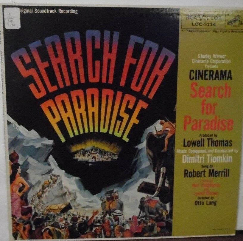 Orig Soundtrack Recording Search for Paradise vinyl LOC1034 092318LLE