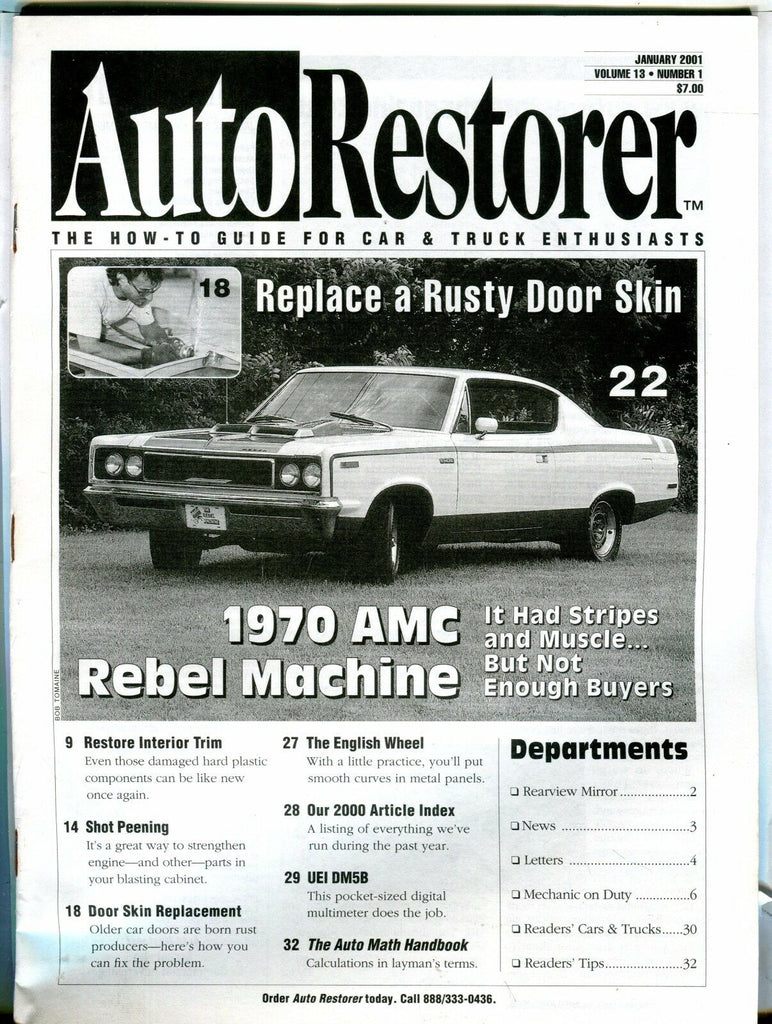 Auto Restorer Magazine January 2001 Rusty Door Skin EX 021617jhe