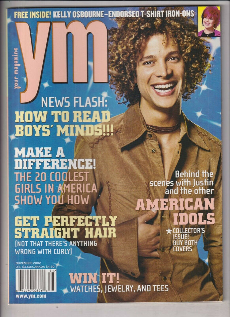 YM Magazine American Idol Kelly Osbourne November 2002 030320nonr