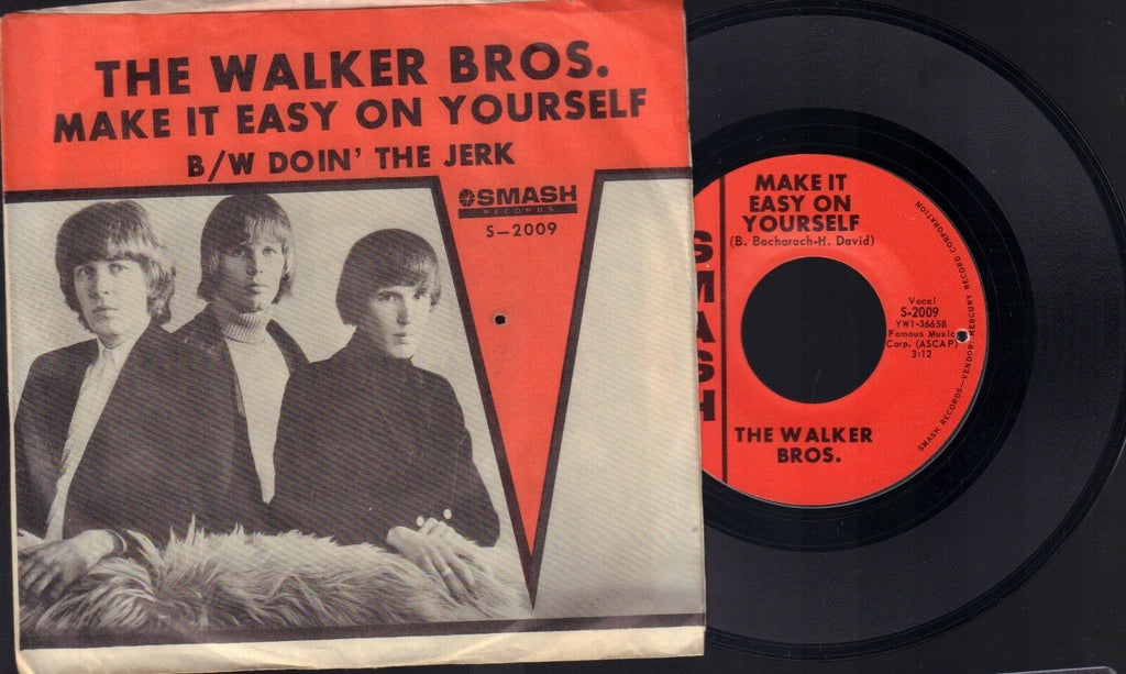 The Walker Bros Make It Easy on Yourself SMASH Records Stereo 45 RPM Vinyl 45AME
