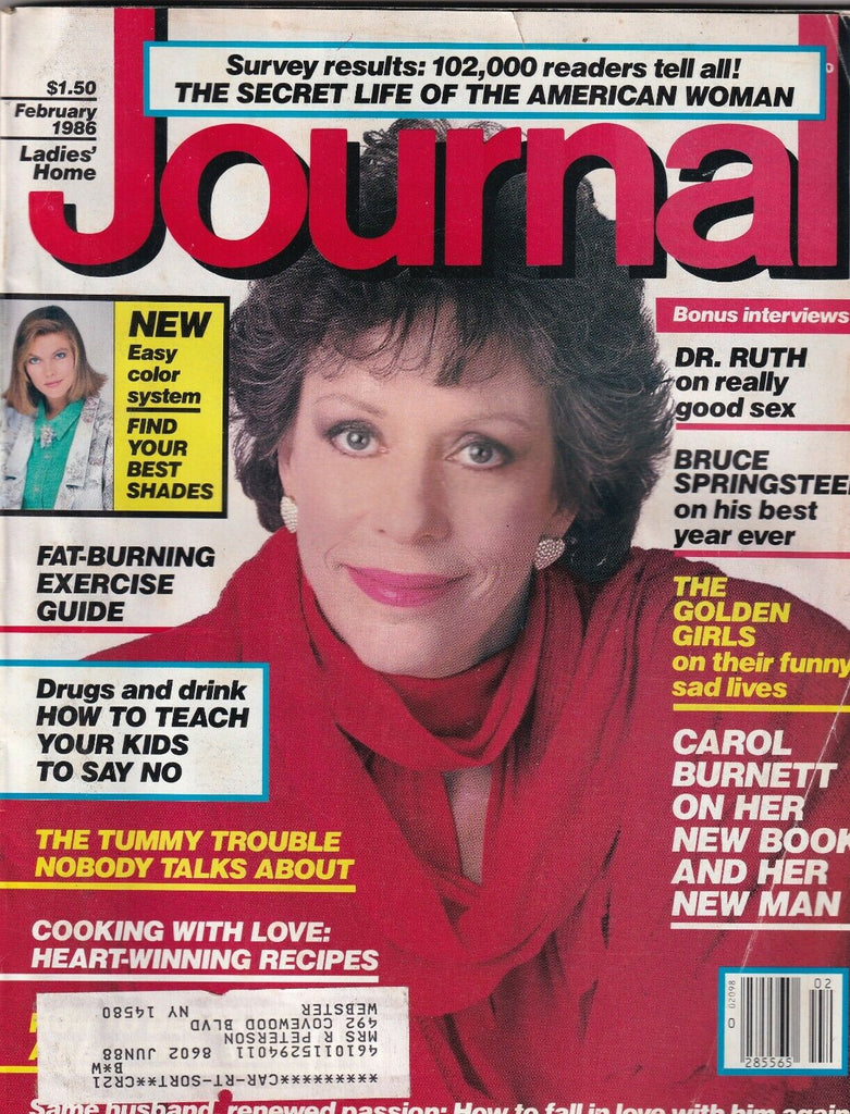 Ladies' Home Journal Carol Burnett Bruce Springsteen February 1986 092819nonr