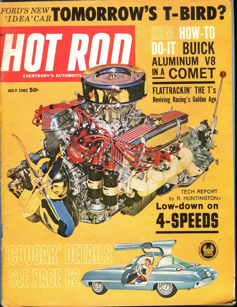 Hot Rod Magazine July 1962 Cougar Buick VG No ML 051417nonjhe