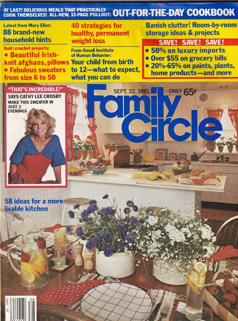 Family Circle Mag Cathy Lee Crosby House Hints September 22, 1981 092819nonr