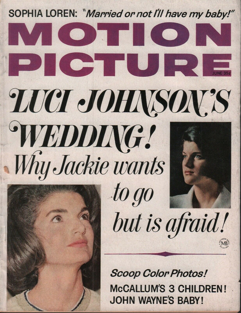 Motion Picture May 1966 Luci Johnson Jackie Kennedy 062519AME