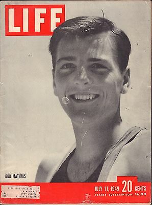 Life Magazine July 11 1949 Birthday Bob Mathias w/ML VG 060716DBE2
