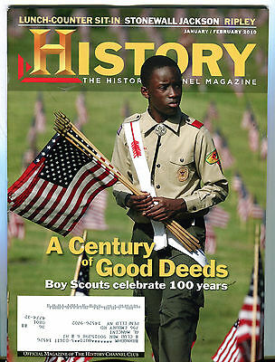 The History Channel Magazine January/February 2010 Boy Scouts EX 072916jhe