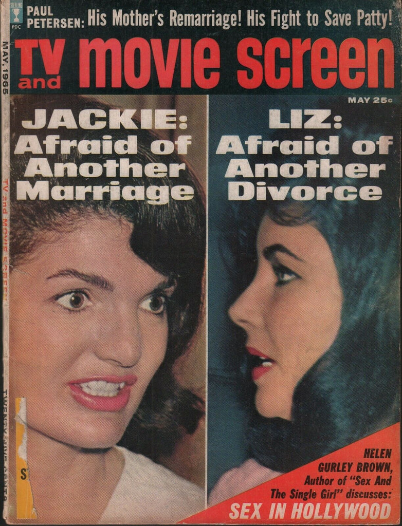 TV & Movie Screen May 1965 Jackie Kennedy Elizabeth Taylor 062019AME –  mr-magazine-hobby