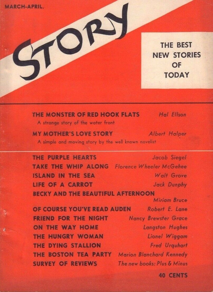 Story March-April 1946 Hal Ellson, Albert Halper, Robert E. Lane 062217nonDBE