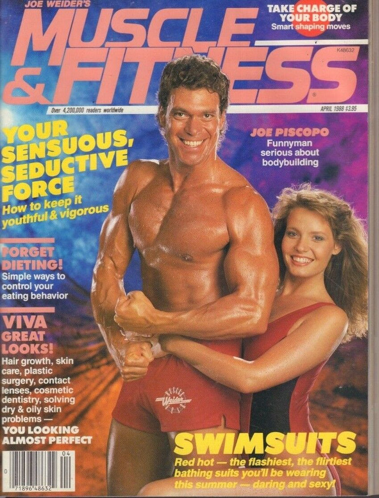 Muscle & Fitness April 1988 Joe Piscopo Kimberly Driscoll Ken Marcus 121218DBE