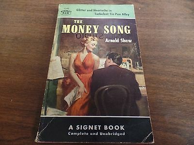 The Money Song Arnold Shaw Signet Books 1954 Mystery Novel 121415ame