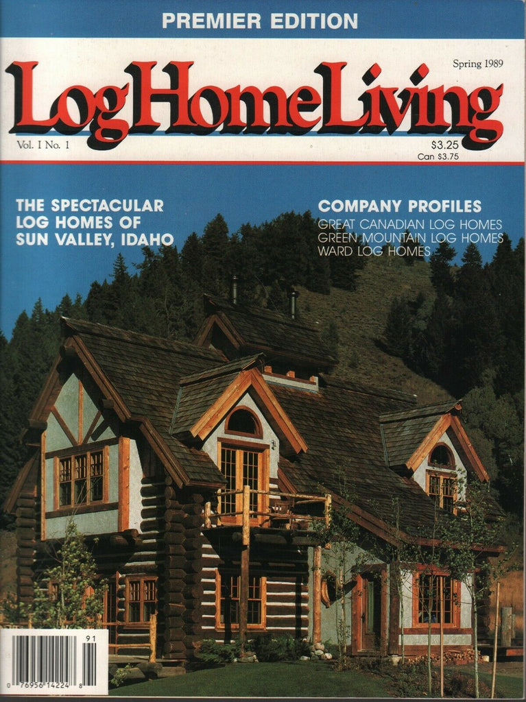 Log Home Living Spring 1989 First Issue Sun Valley Idaho 082520AME