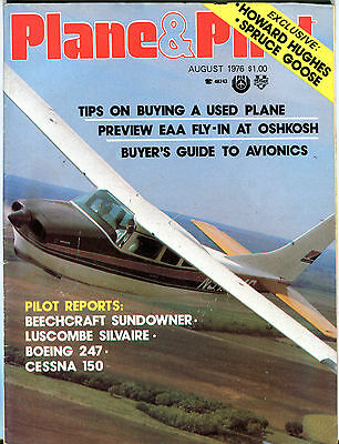 Plane & Pilot Magazine August 1976 Howard Hughes Spruce Goose EX 061616jhe