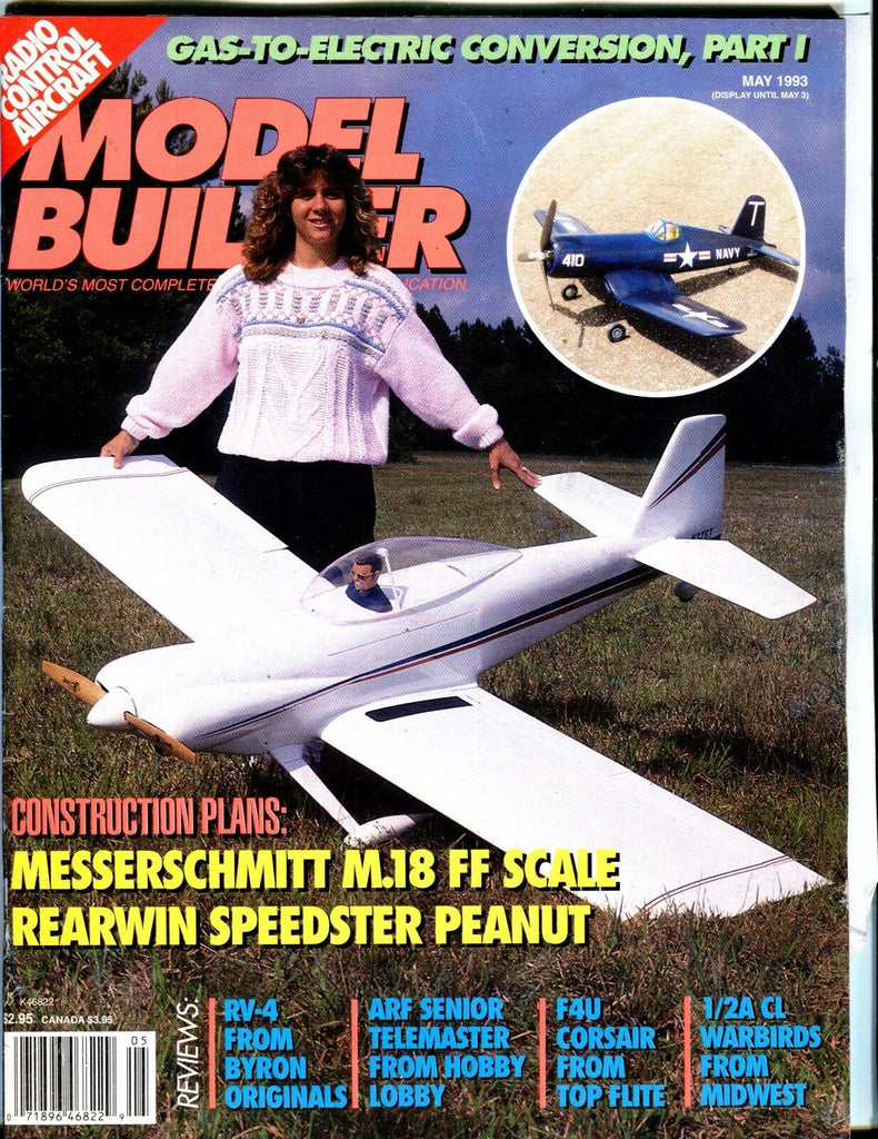 Model Builder Magazine May 1993 Rearwin Peanut EX 041017nonjhe