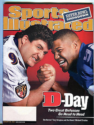 Sports Illustrated Magazine January 29 2001 Michael Strahan EX 031516jhe