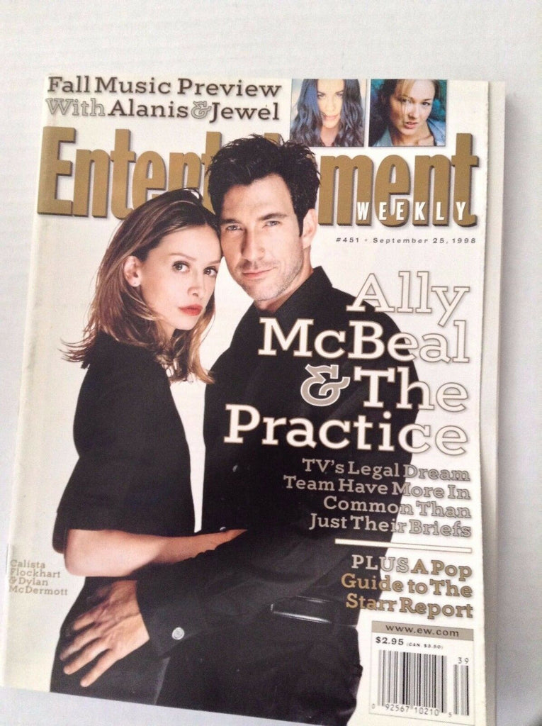 Entertainment Weekly Magazine Ally McBeal September 25, 1998 031917NONRH