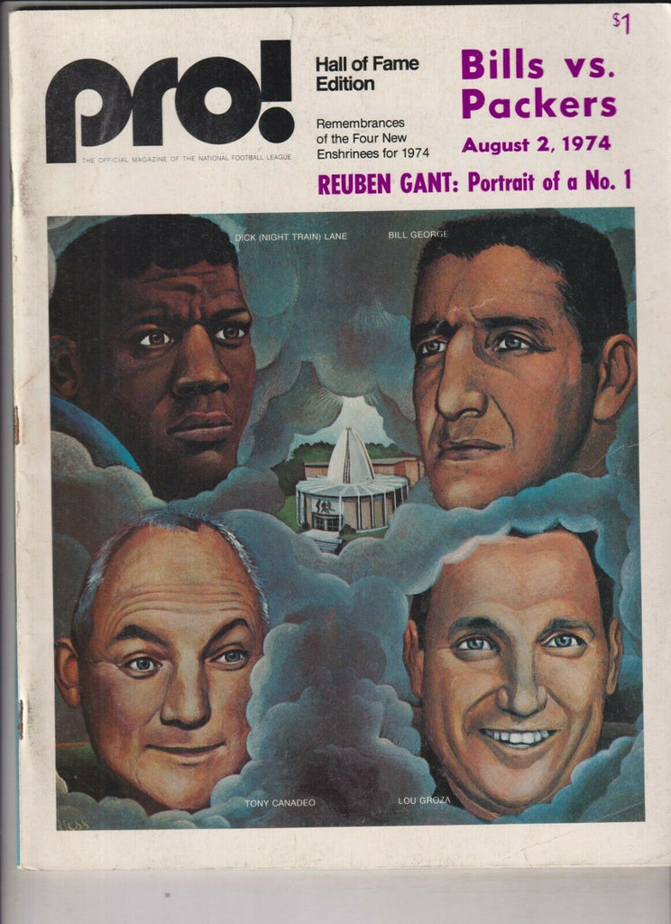 Pro! Mag Dick Lane Bill George Lou Groza Tony Canadeo August 2, 1974 021020nonr