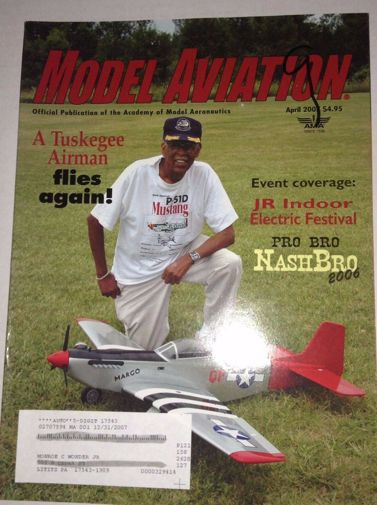Model Aviation Magazine Tuskegee Airman Electric Fest April 2007 041317nonrh