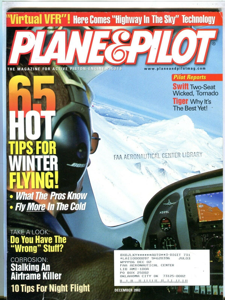 Plane & Pilot Magazine December 2002 Winter Flying EX w/ML FAA Library 101916jhe