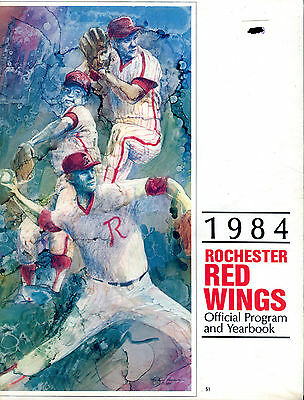 1984 Rochester Red Wings Official Program and Yearbook EX 022516jhe