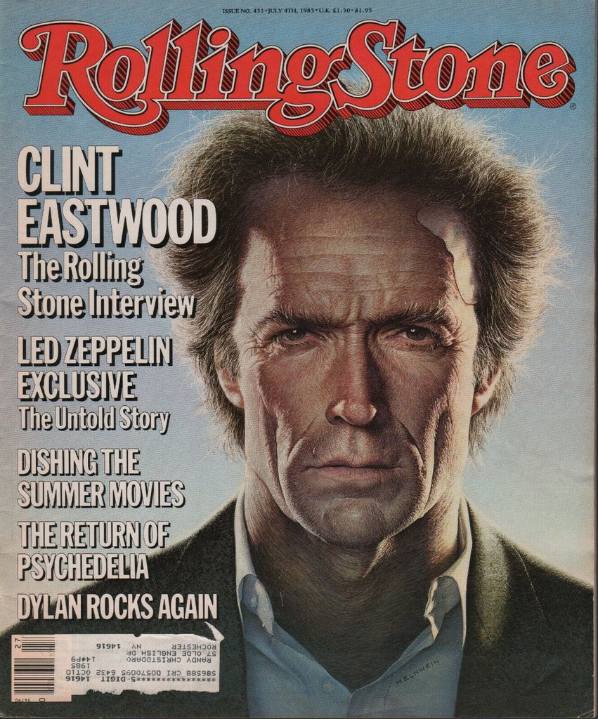 Rolling Stone July 4 1985 Clint Eastwood Led Zeppelin w/ML 080818DBE2
