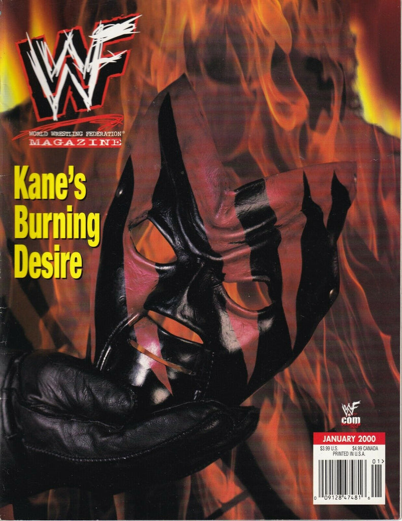 WWF Magazine Kane's Burning Desire January 2000 022619nonr