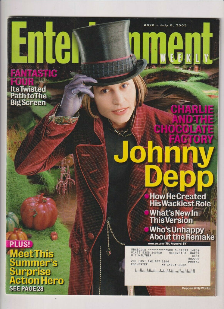 Entertainment Weekly Mag Johnny Depp Charle And The July 8, 2005 102319nonr