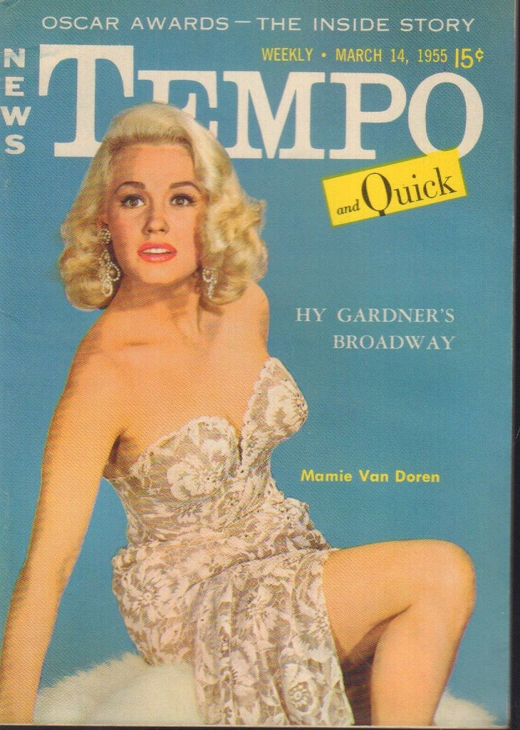 News Tempo and Quick March 14 1955 Mamie Von Doren Cheesecake Pin Up 091218AME2