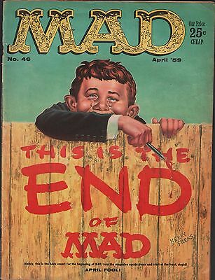 Mad Magazine No.46 April 1959 Appears to be complete VG 112415DBE