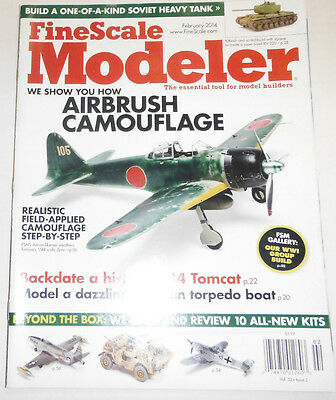 Fine Scale Modeler Magazine Airbrush Camouflage February 2014 091014R