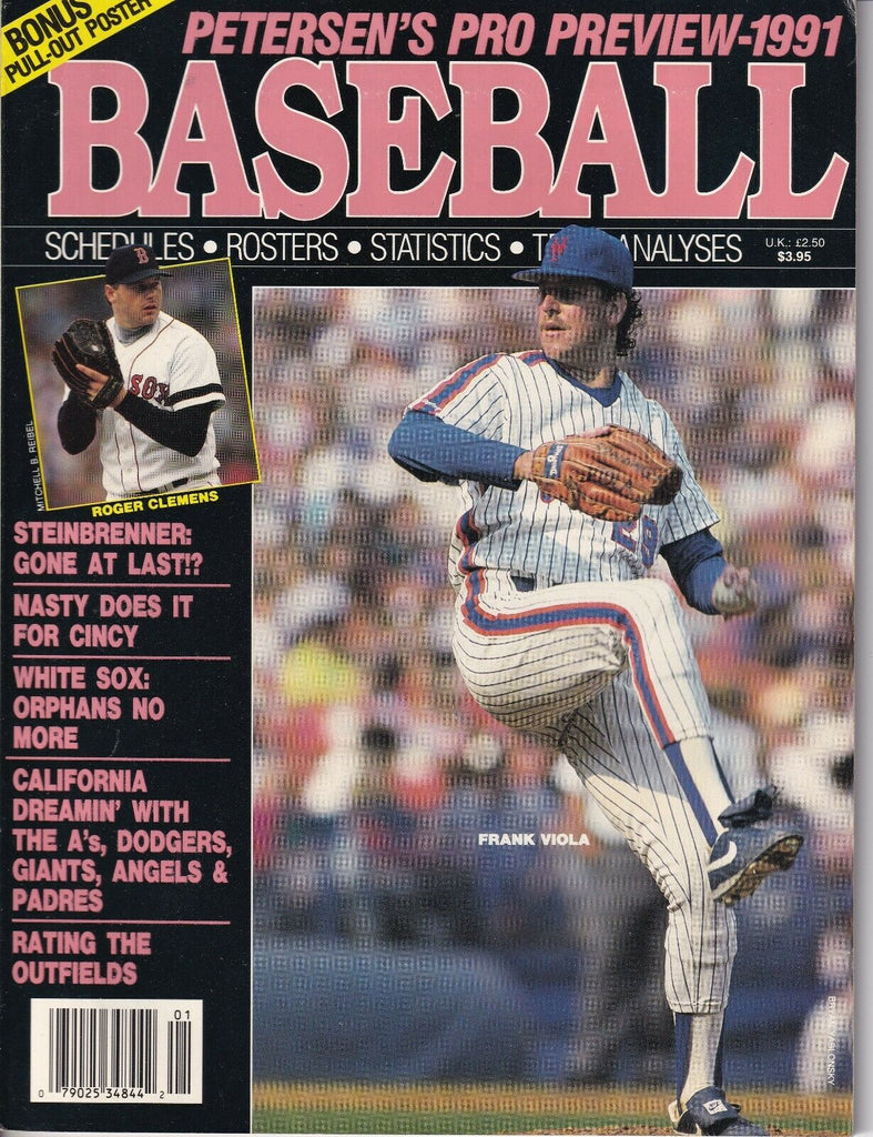 Petersen's Pro Preview Magazine Baseball's Frank Viola 1991 012919nonr