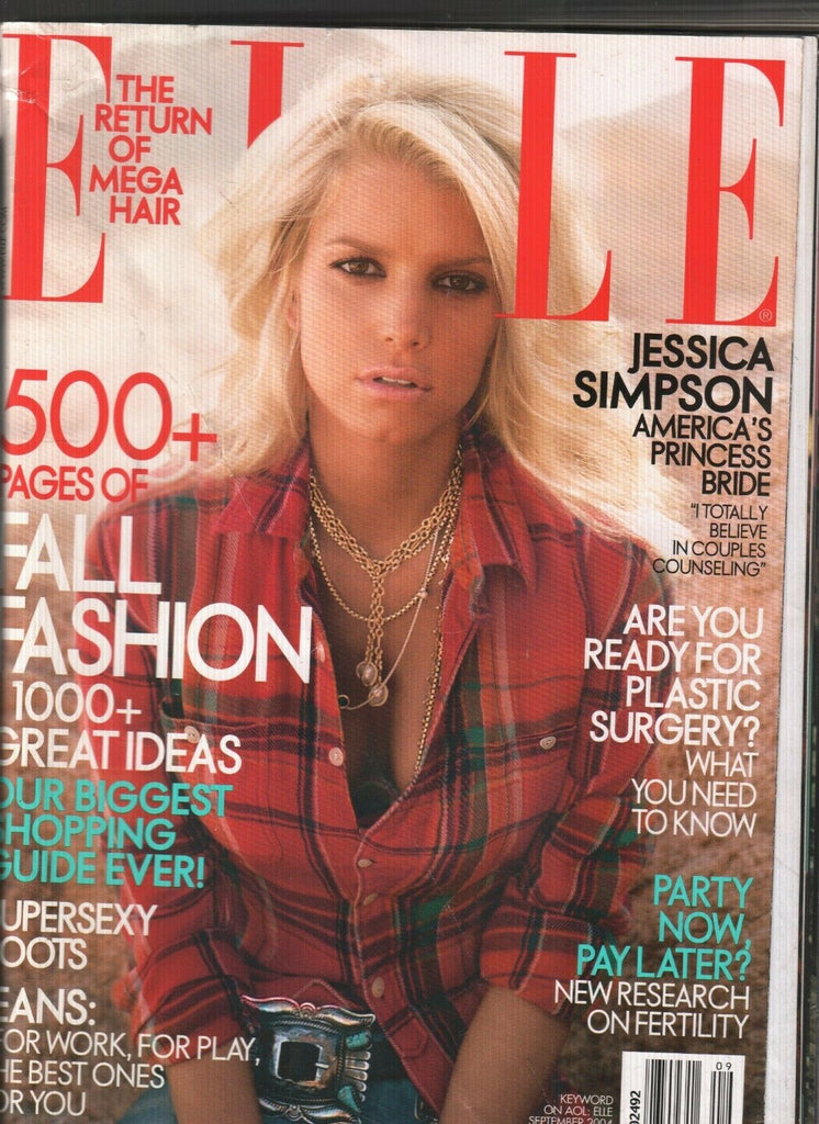 Elle Magazine September 2004 Jessica Simpson 112219AME