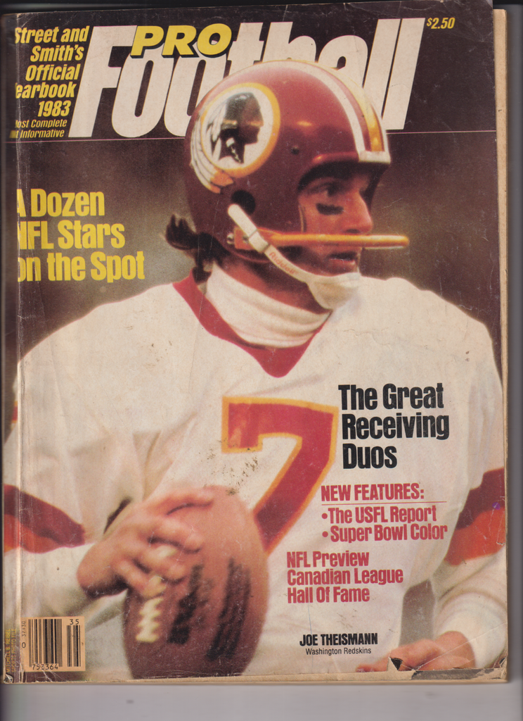 Street And Smith's Official Yearbook Joe Theismann 1983 011120nonr