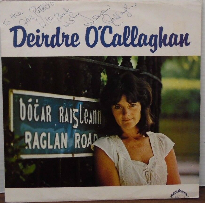 Dierdre O'Callaghan Raglan Road siged by Dierdre DOLM5018 33RPM 120416LLE