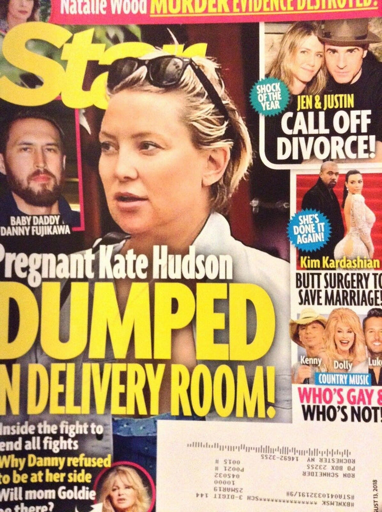 Star Magazine Kate Hudson Pregnant Kanye West August 13, 2018 121118nonrh