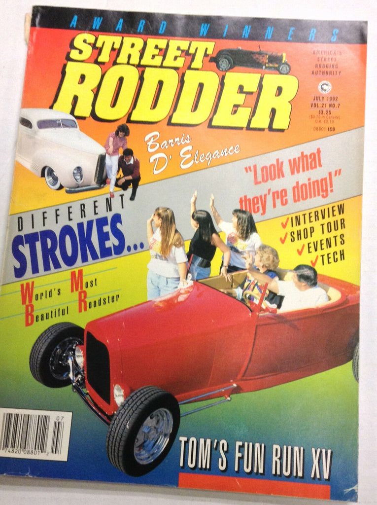 Street Rodder Magazine Tom's Fun Run XV July 1992 011817R