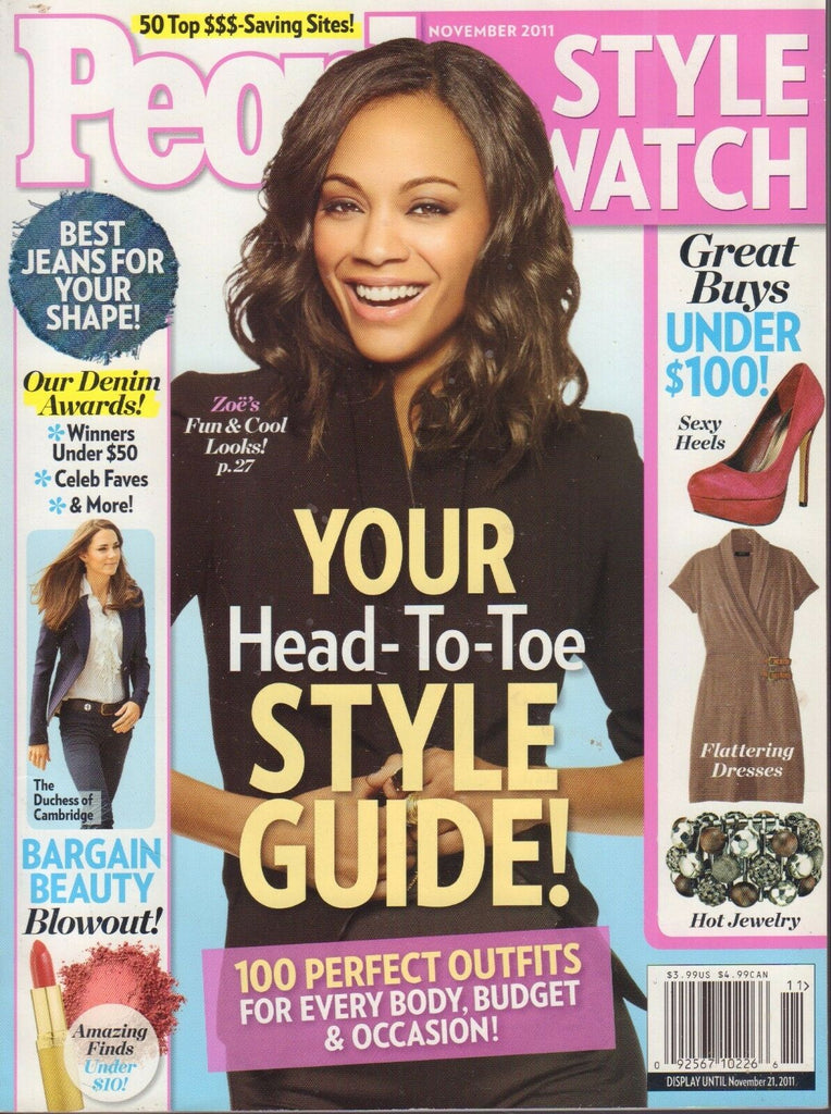 People Style Watch November 2011 Zoe Saldana 052217nonDBE