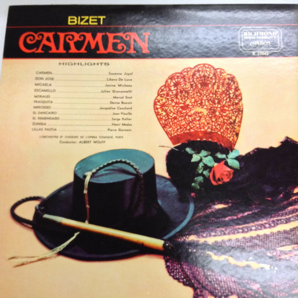 Bizet Carmen r23043 Richmond High Fidelity 33RPM 030817RR