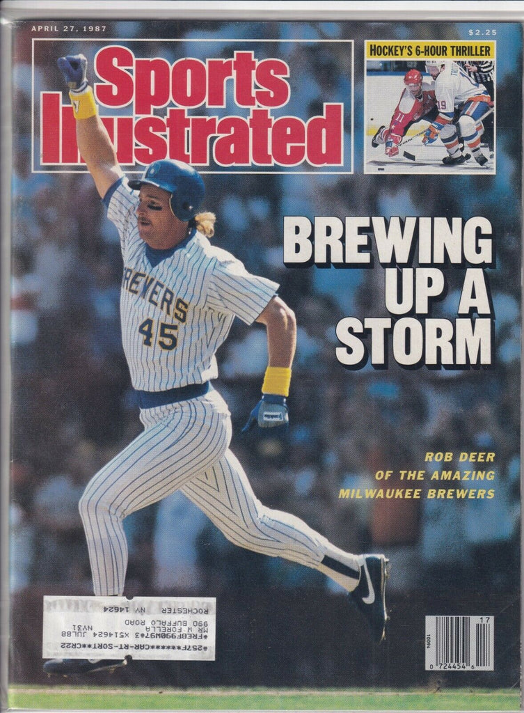 Sports Illustrated Rob Deer The Brewers April 27, 1987 091619nonr